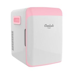 Cooluli - Classic 0.4 Cu. Ft. Mini Fridge - Pink - Front_Zoom