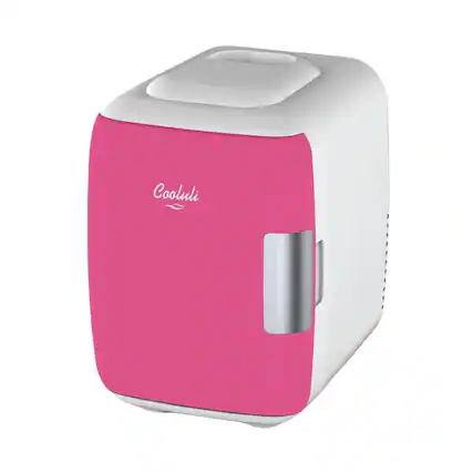 Front. Cooluli - Classic 0.1 Cu. Ft. Mini Fridge - Fuchsia.