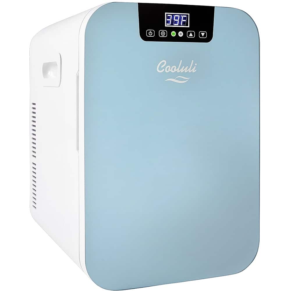 Front. Cooluli - Concord 0.7 Cu. Ft. Mini Fridge - Blue.