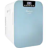 Cooluli - Concord 0.7 Cu. Ft. Mini Fridge - Blue - Front_Zoom