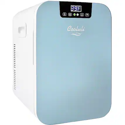 Front. Cooluli - Concord 0.7 Cu. Ft. Mini Fridge - Blue.