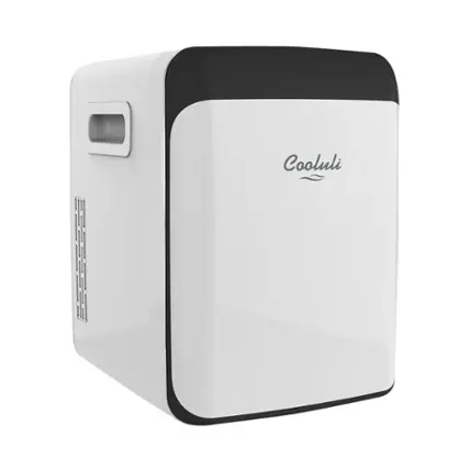 Front. Cooluli - Classic 0.5 Cu. Ft. Mini Fridge - White.