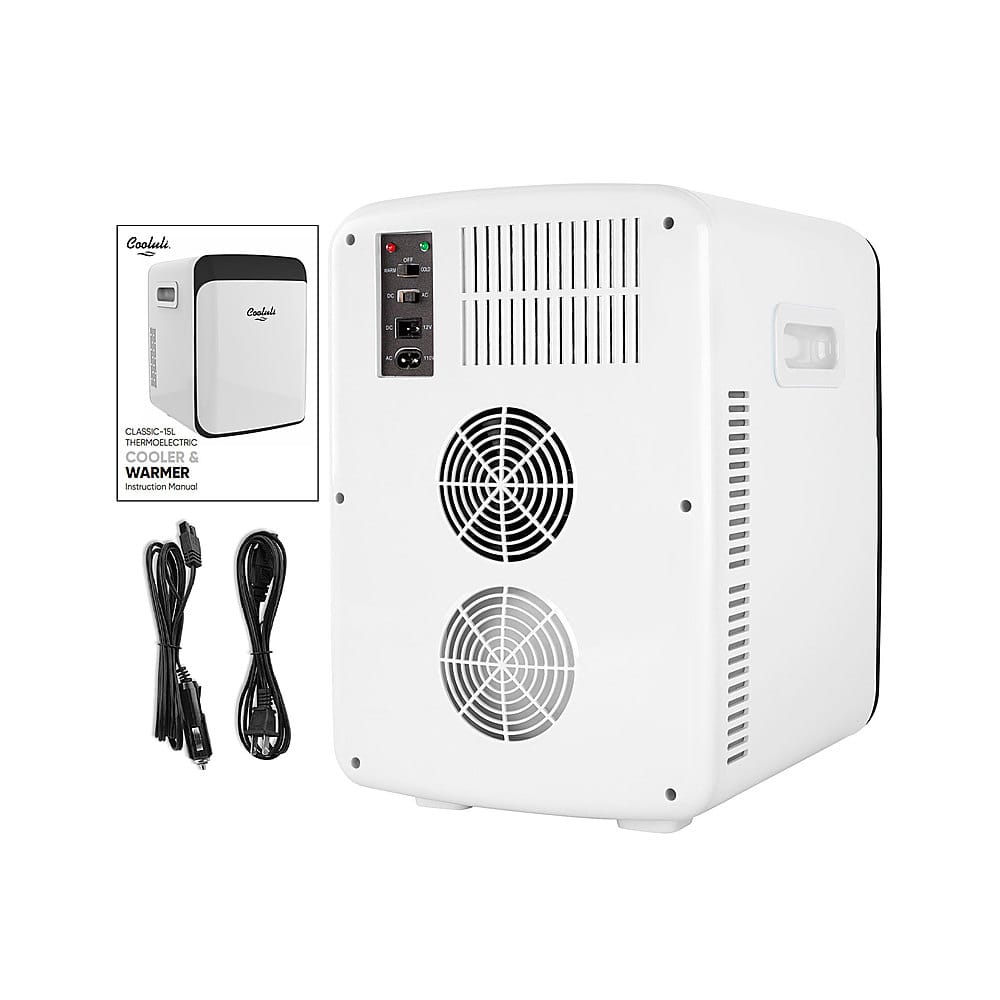 Alt View 14. Cooluli - Classic 0.5 Cu. Ft. Mini Fridge - White.