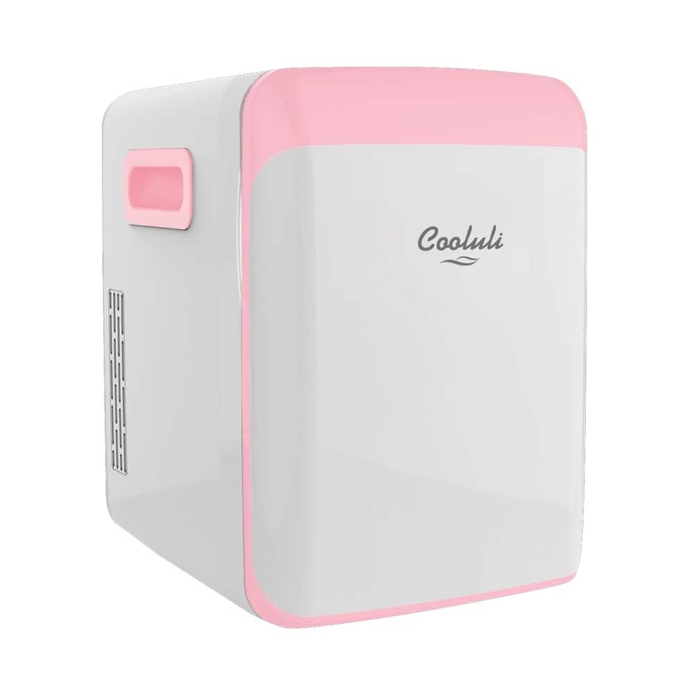 Front. Cooluli - Classic 0.5 Cu. Ft. Mini Fridge - Pink.