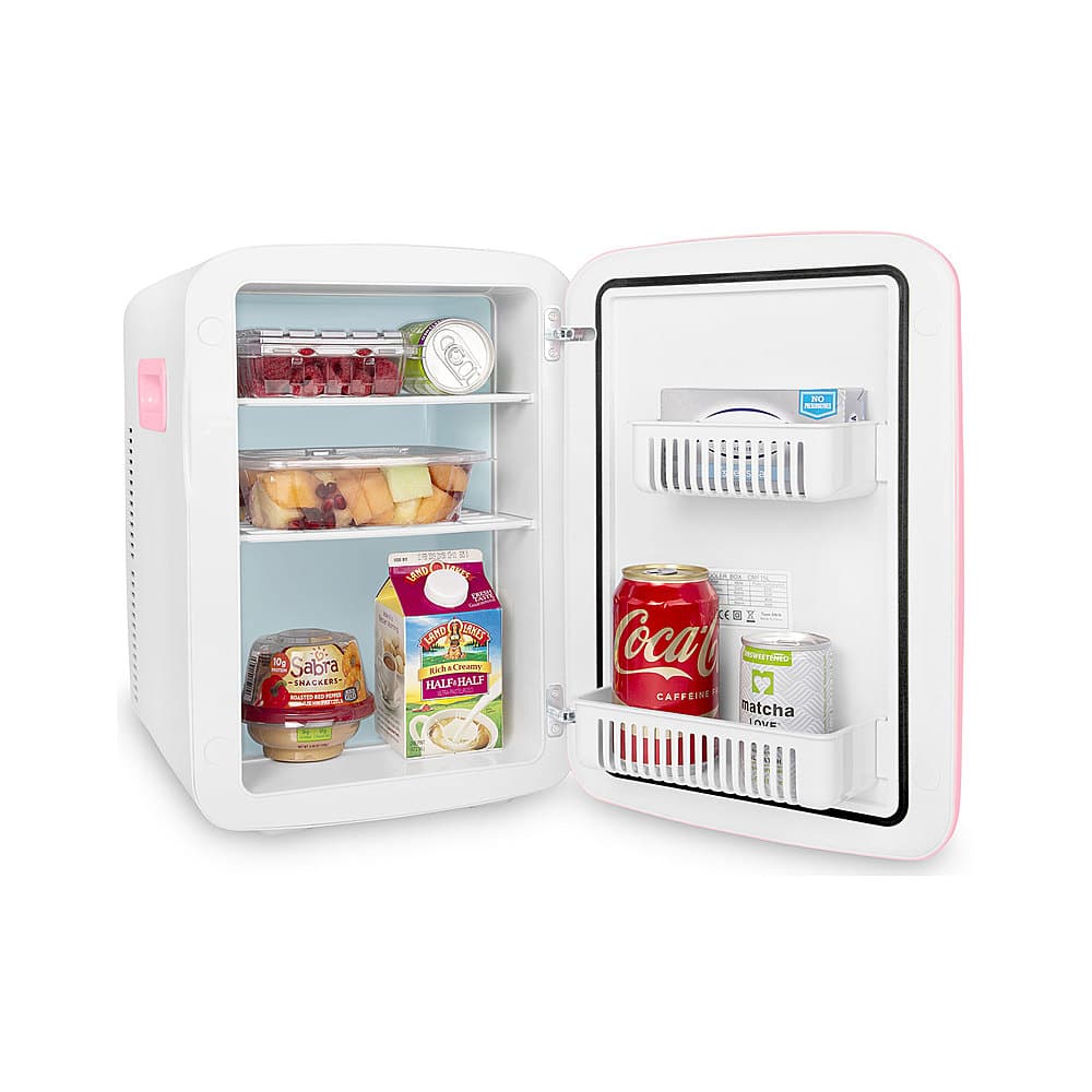 Alt View Zoom 12. Cooluli - Classic 0.5 Cu. Ft. Mini Fridge - Pink.