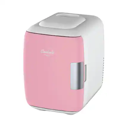 Front. Cooluli - Classic 0.1 Cu. Ft. Mini Fridge - Pink.