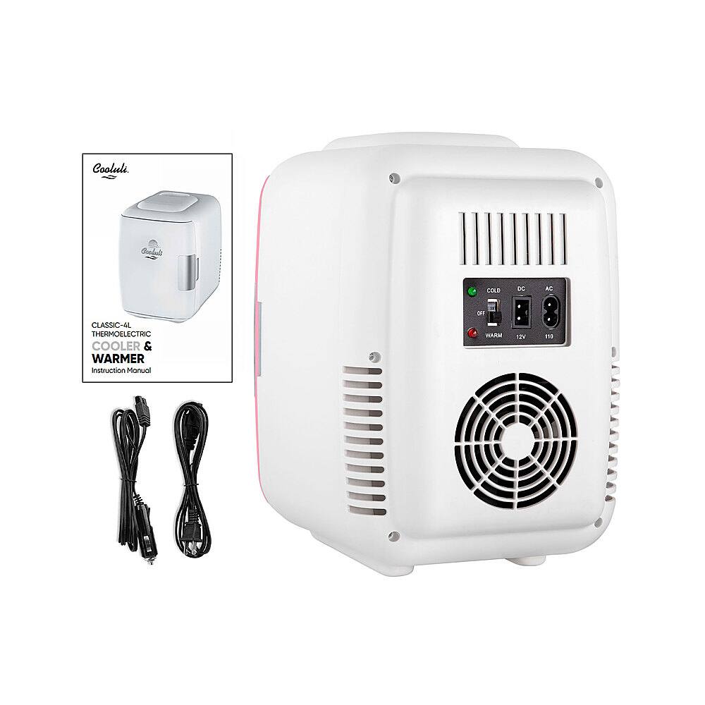 Alt View Zoom 16. Cooluli - Classic 0.1 Cu. Ft. Mini Fridge - Pink.