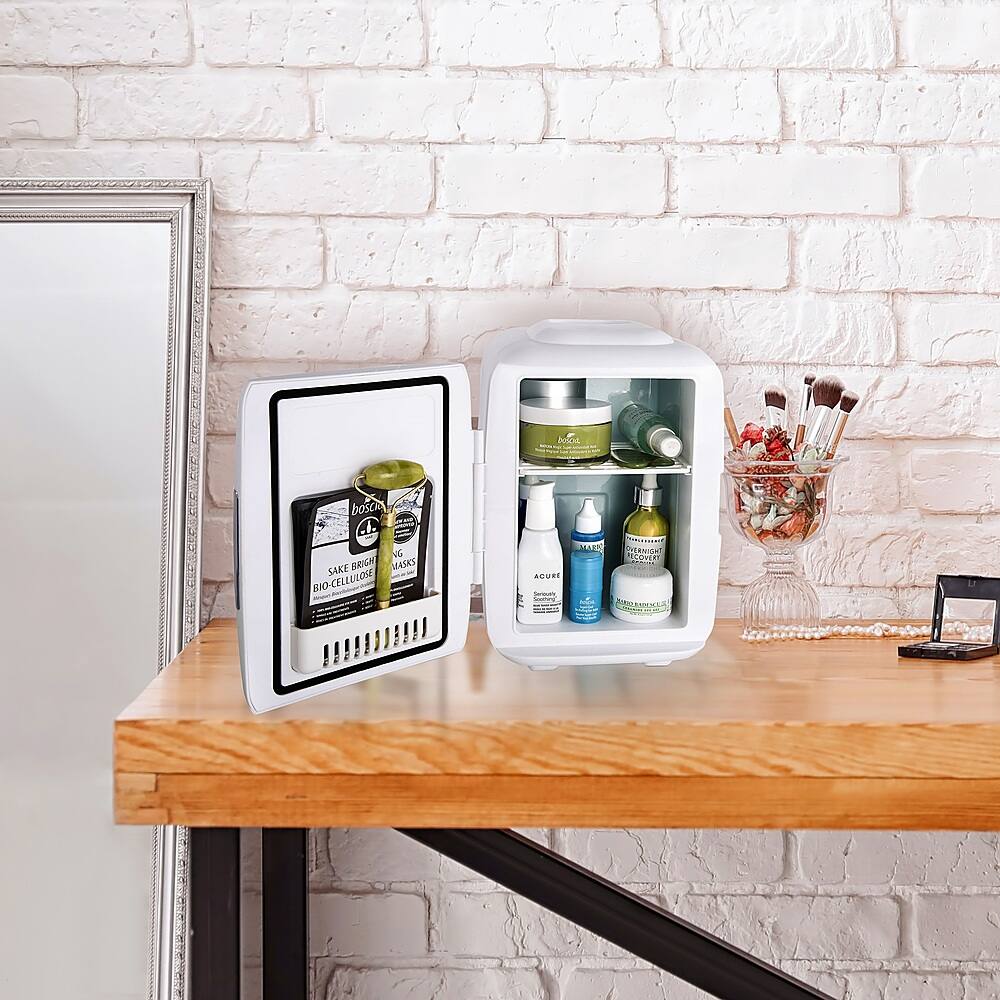 Alt View 19. Cooluli - Classic 0.1 Cu. Ft. Mini Fridge - Pink.