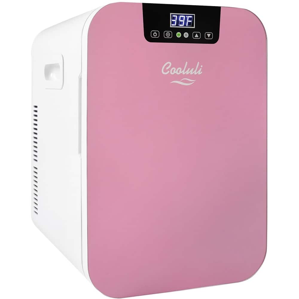 Cooluli - Concord 0.7 Cu. Ft. Mini Fridge - Pink - Front_Zoom