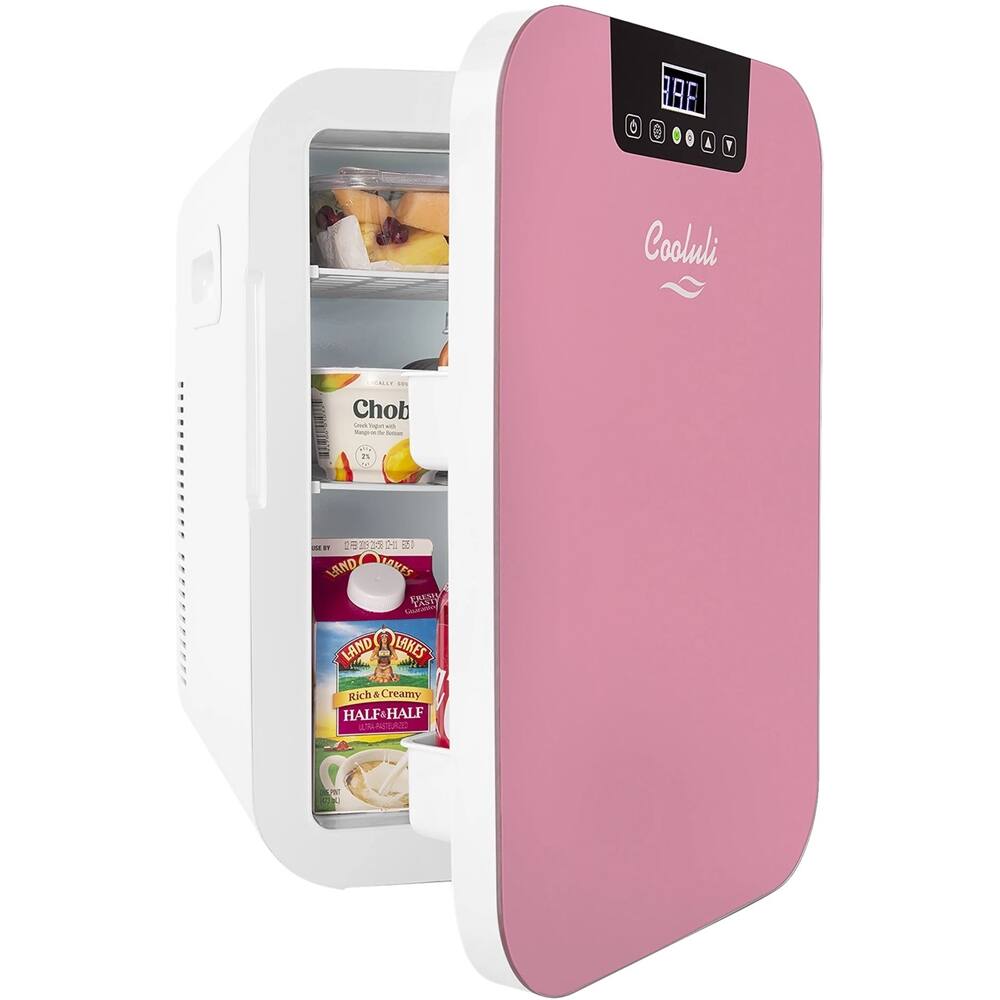 Left. Cooluli - Concord 0.7 Cu. Ft. Mini Fridge - Pink.