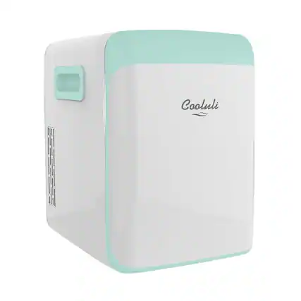 Front. Cooluli - Classic 0.5 Cu. Ft. Mini Fridge - Teal.