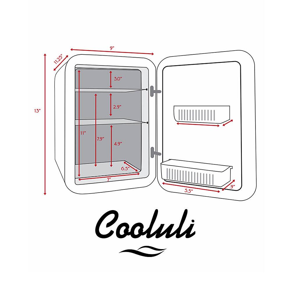 Alt View 13. Cooluli - Classic 0.5 Cu. Ft. Mini Fridge - Teal.