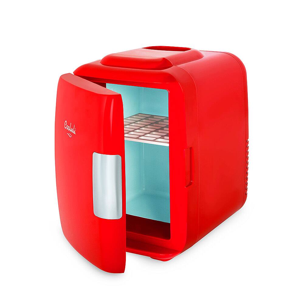 Alt View 14. Cooluli - Classic 0.1 Cu. Ft. Mini Fridge - Red.