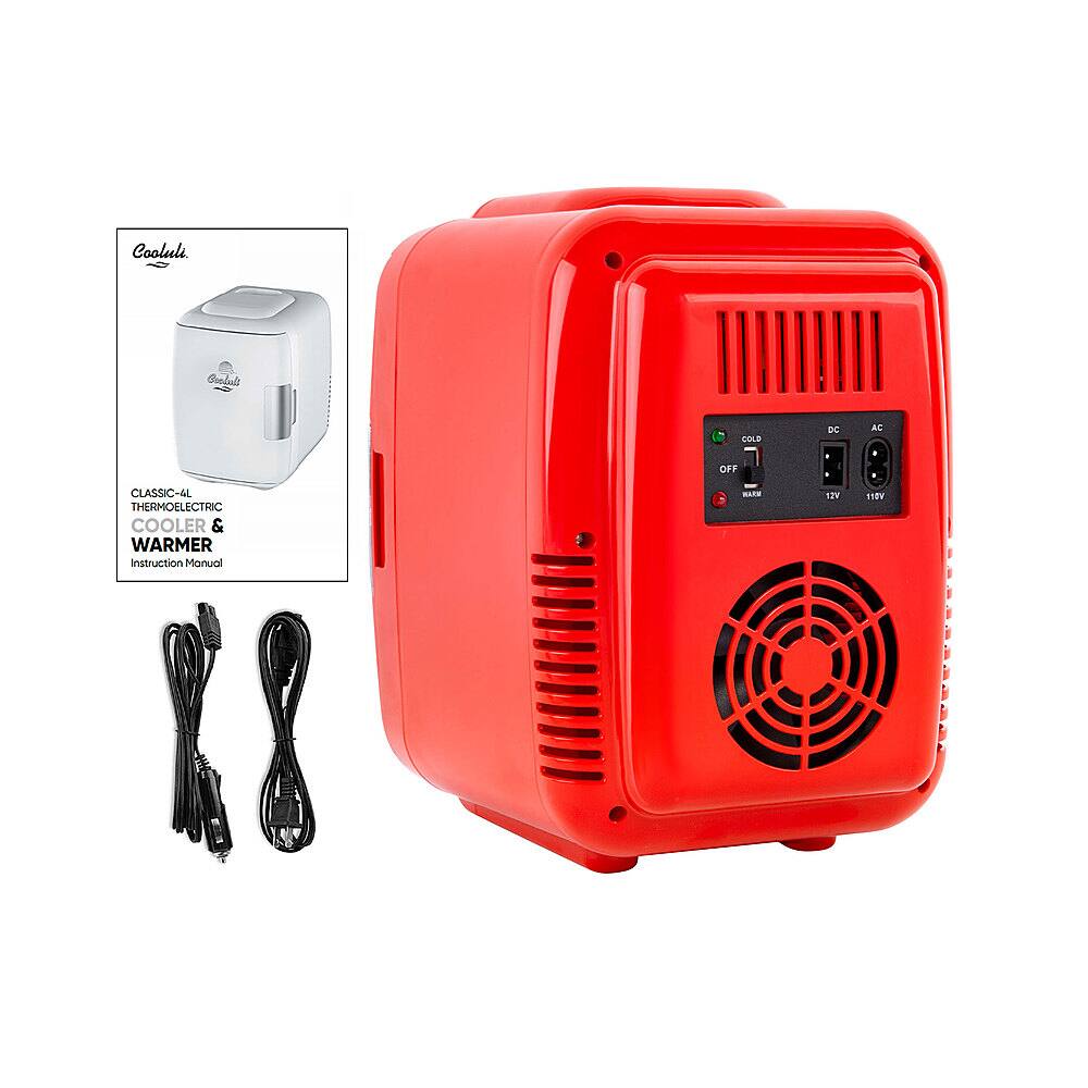 Alt View 15. Cooluli - Classic 0.1 Cu. Ft. Mini Fridge - Red.