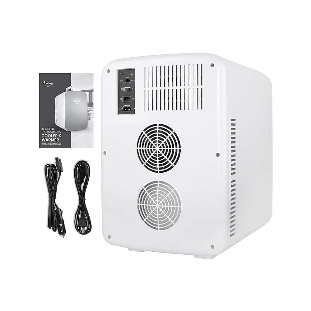 Alt View 15. Cooluli - Infinity 0.5 Cu. Ft. Mini Fridge - White.