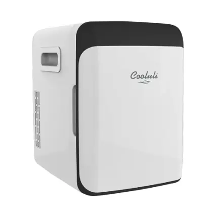 Front. Cooluli - Classic 0.4 Cu. Ft. Mini Fridge - White.