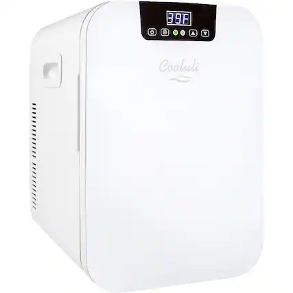 Front. Cooluli - Concord 0.7 Cu. Ft. Mini Fridge - White.