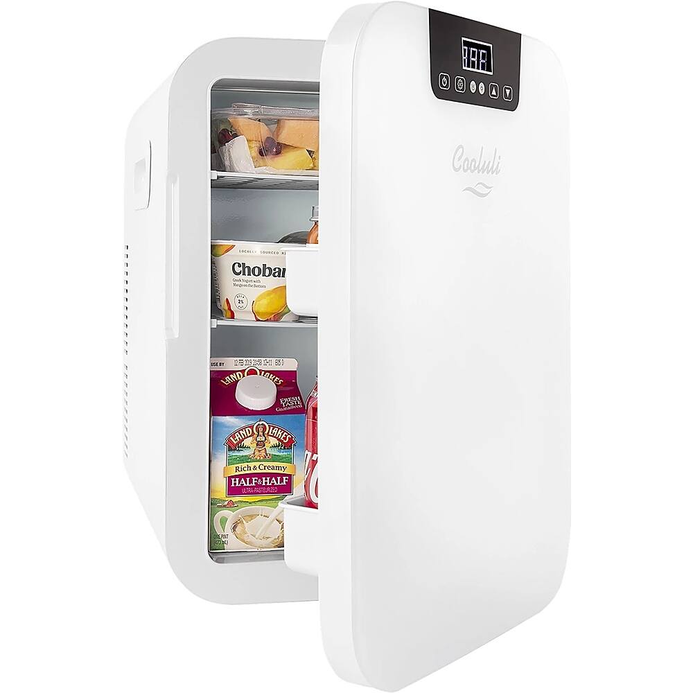 Left. Cooluli - Concord 0.7 Cu. Ft. Mini Fridge - White.