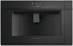 Fisher & Paykel - Single Serve Coffee Maker with Cappuccinatore - Black - Front_Zoom