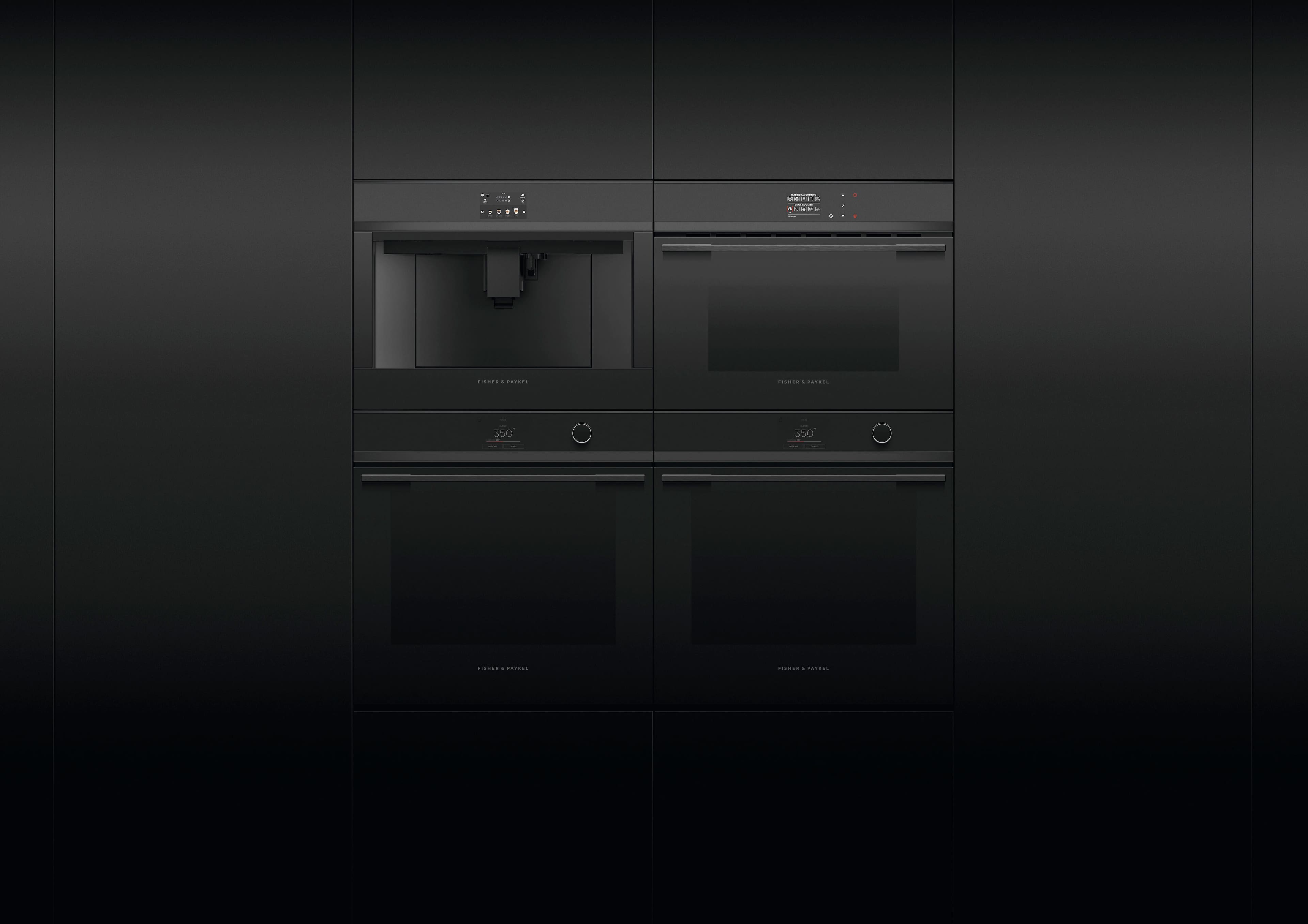 Alt View 11. Fisher & Paykel - Single Serve Coffee Maker with Cappuccinatore - Black.