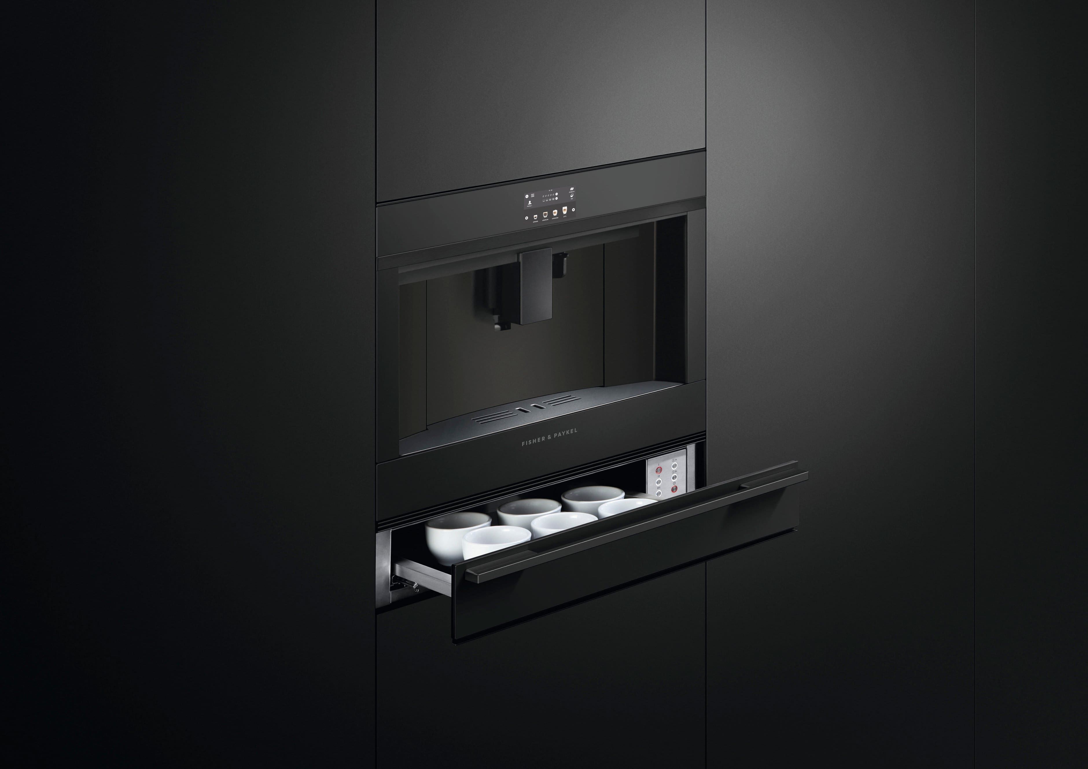 Alt View 12. Fisher & Paykel - Single Serve Coffee Maker with Cappuccinatore - Black.