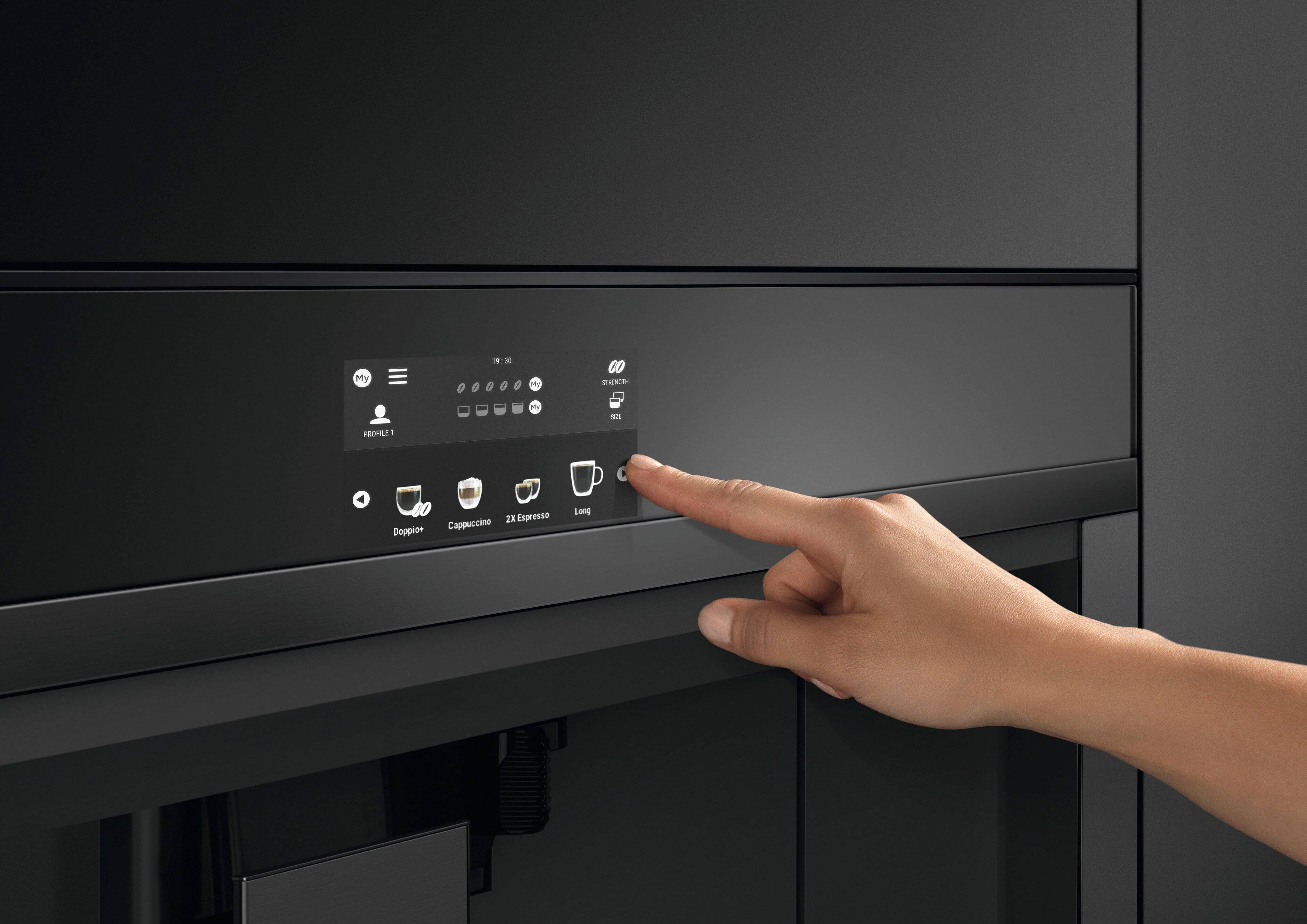 Alt View 13. Fisher & Paykel - Single Serve Coffee Maker with Cappuccinatore - Black.