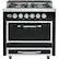 Front. Viking - Tuscany 3.8 Cu. Ft. Freestanding Dual Fuel True Convection Range - Graphite Black.