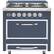 Front. Viking - Tuscany 3.8 Cu. Ft. Freestanding Dual Fuel True Convection Range - Dark Blue.