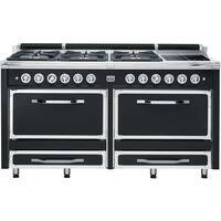 Viking - Tuscany Freestanding Double Oven Dual Fuel True Convection Range - Graphite Black - Front_Zoom