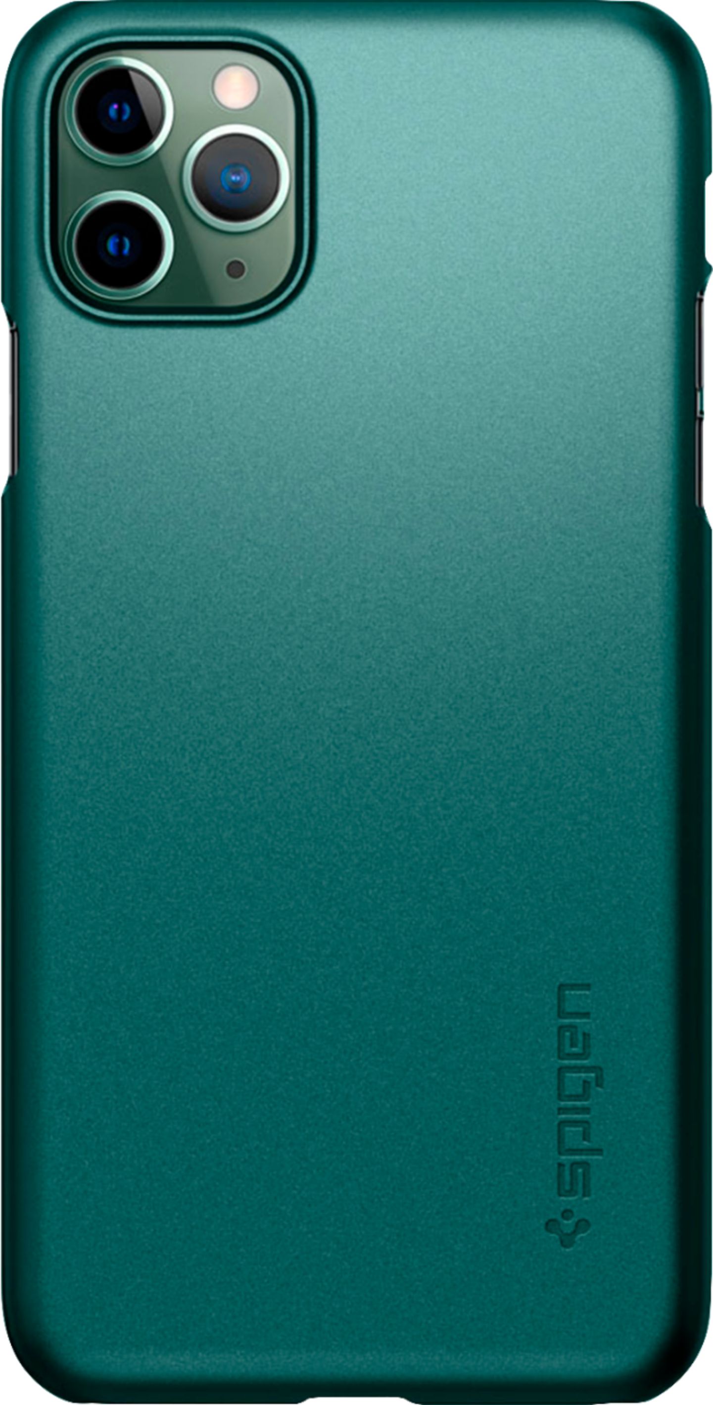 Best Buy Spigen Thin Fit Series Case For Apple Iphone 11 Pro Midnight Green bbr
