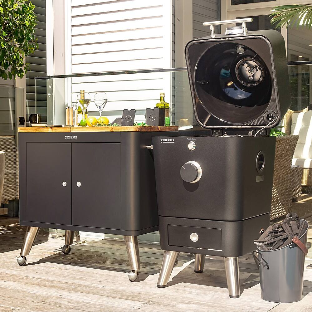 Alt View 24. Everdure by Heston Blumenthal - 4K Charcoal Grill - Mint.