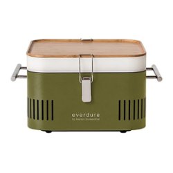 Everdure by Heston Blumenthal - CUBE Charcoal Grill - Khaki - Angle_Zoom