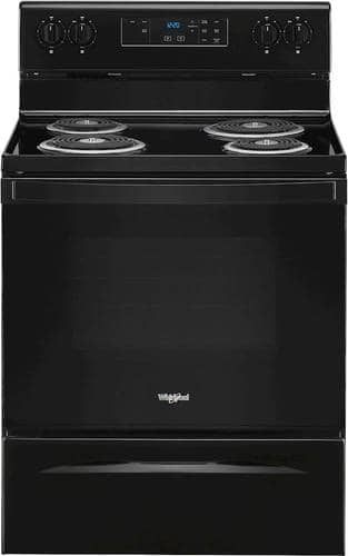 Whirlpool - 4.8 Cu. Ft. Freestanding Electric Range with Keep Warm Setting - Black