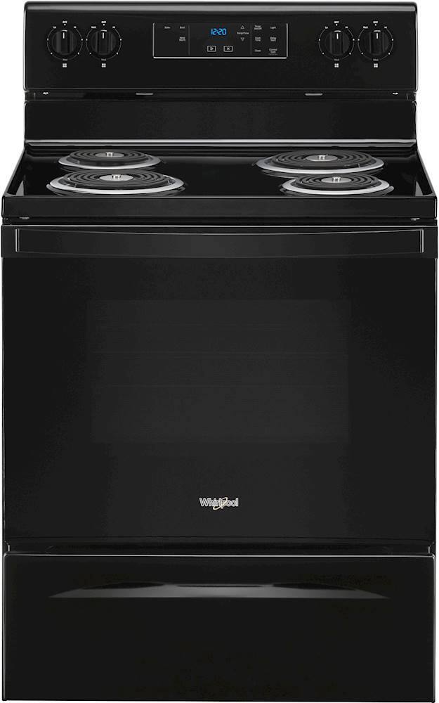Front. Whirlpool - 4.8 Cu. Ft. Freestanding Electric Range with Keep Warm Setting.