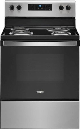 Whirlpool - 4.8 Cu. Ft. Freestanding Electric Range with Keep Warm Setting - Stainless Steel