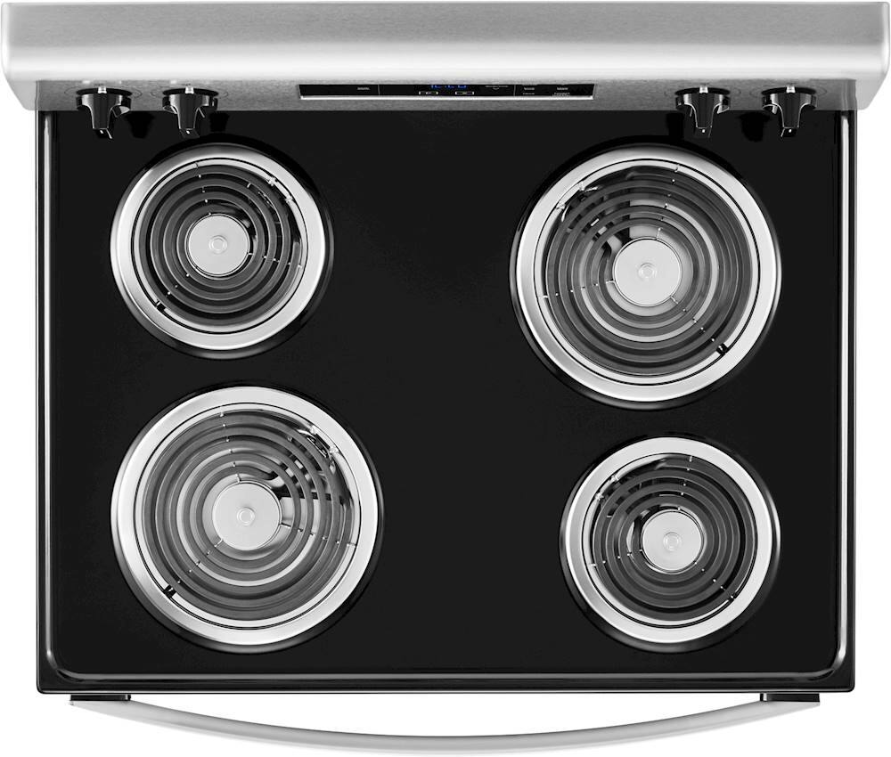 Alt View 12. Whirlpool - 4.8 Cu. Ft. Freestanding Electric Range with Keep Warm Setting - Stainless Steel.