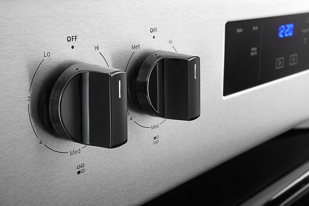 Alt View 19. Whirlpool - 4.8 Cu. Ft. Freestanding Electric Range with Keep Warm Setting - Stainless Steel.