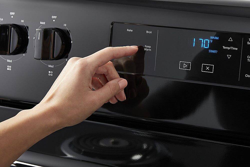 Alt View 16. Whirlpool - 4.8 Cu. Ft. Freestanding Electric Range with Keep Warm Setting - Stainless Steel.