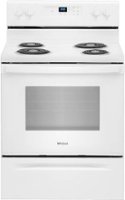 Whirlpool - 4.8 Cu. Ft. Freestanding Electric Range with Keep Warm Setting - White - Front_Zoom