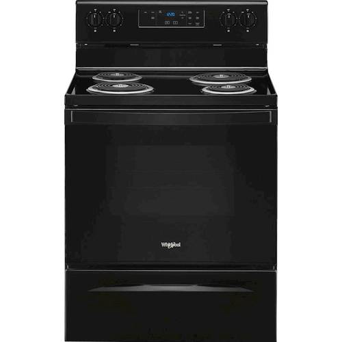 Whirlpool - 4.3 Cu. Ft. Freestanding Electric Range with Self-Cleaning and Keep Warm Setting - Black