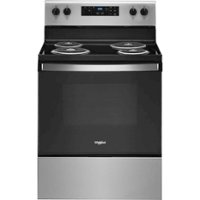 Whirlpool - 4.3 Cu. Ft. Freestanding Electric Range with Self-Cleaning and Keep Warm Setting - Stainless steel - Front_Zoom