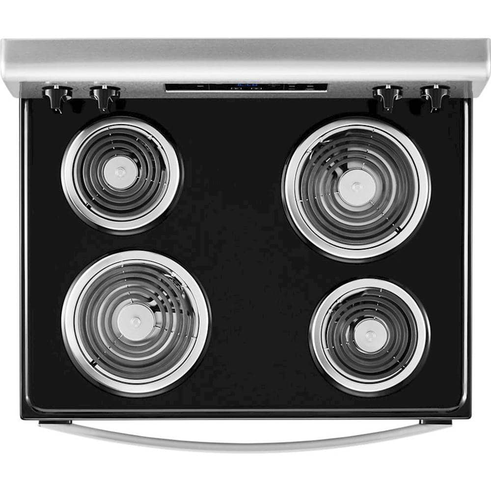 Alt View 11. Whirlpool - 4.8 Cu. Ft. Freestanding Electric Range with Self-Cleaning and Keep Warm Setting - Stainless Steel.