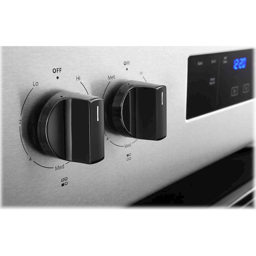 Alt View 12. Whirlpool - 4.8 Cu. Ft. Freestanding Electric Range with Self-Cleaning and Keep Warm Setting - Stainless Steel.