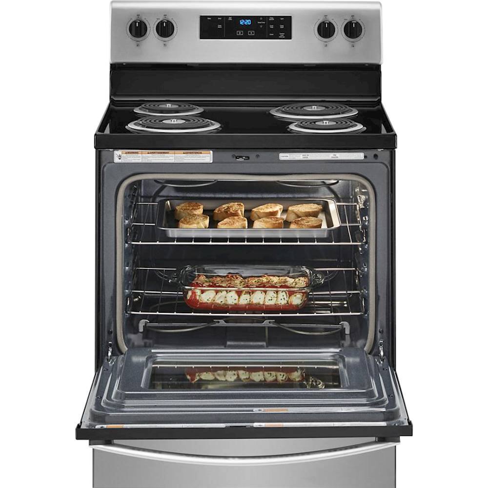 Alt View 13. Whirlpool - 4.8 Cu. Ft. Freestanding Electric Range with Self-Cleaning and Keep Warm Setting - Stainless Steel.