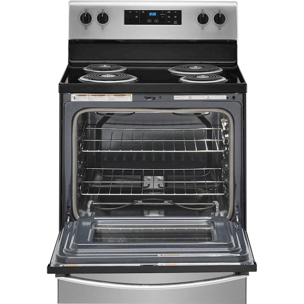 Alt View 14. Whirlpool - 4.8 Cu. Ft. Freestanding Electric Range with Self-Cleaning and Keep Warm Setting - Stainless Steel.