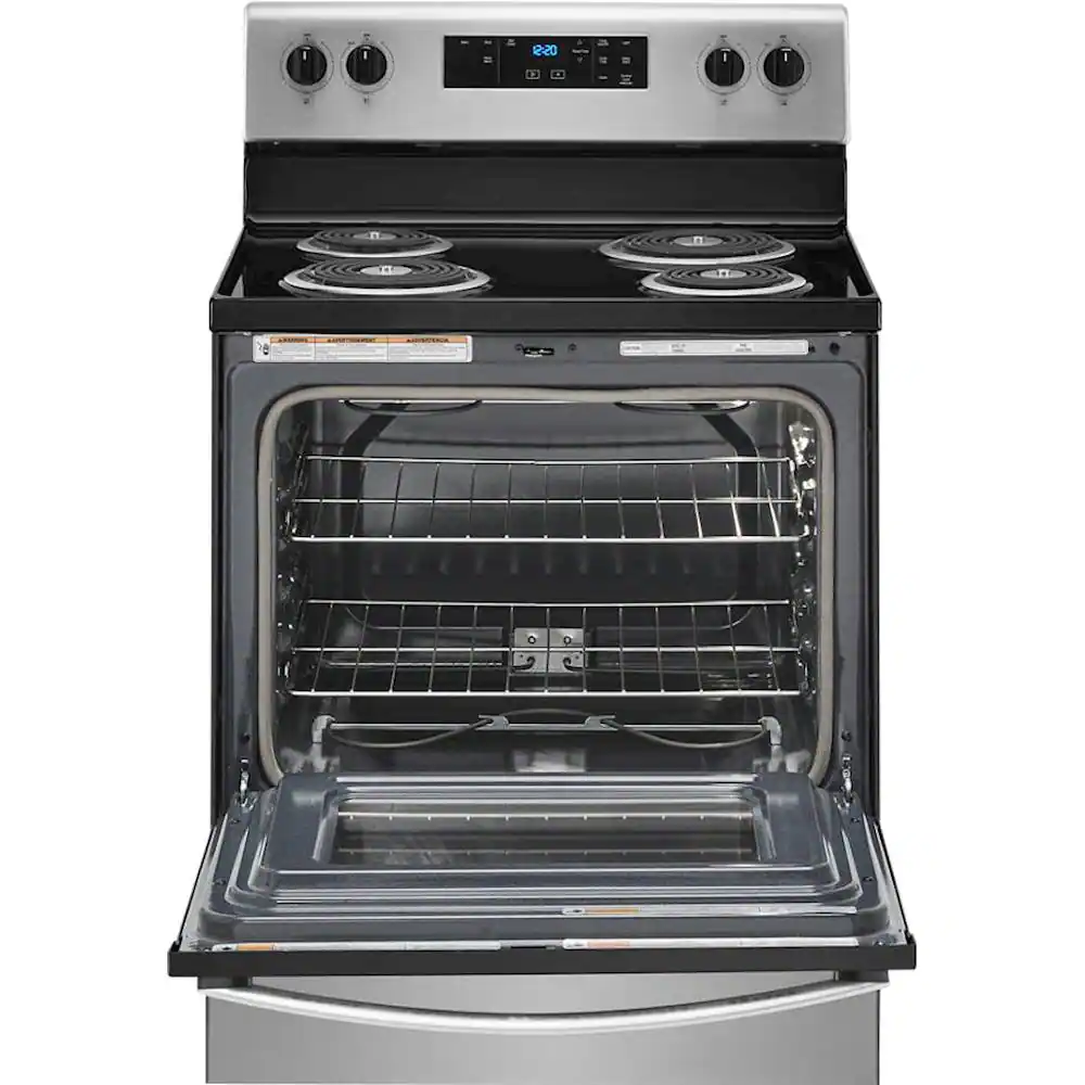 Alt View 14. Whirlpool - 4.8 Cu. Ft. Freestanding Electric Range with Self-Cleaning and Keep Warm Setting - Stainless Steel.