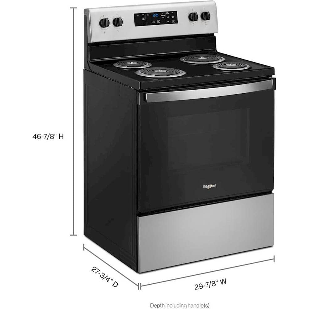 27 free standing electric range