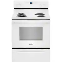 Whirlpool - 4.3 Cu. Ft. Freestanding Electric Range with Self-Cleaning and Keep Warm Setting - White - Front_Zoom