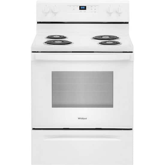 Whirlpool white electric stove deals