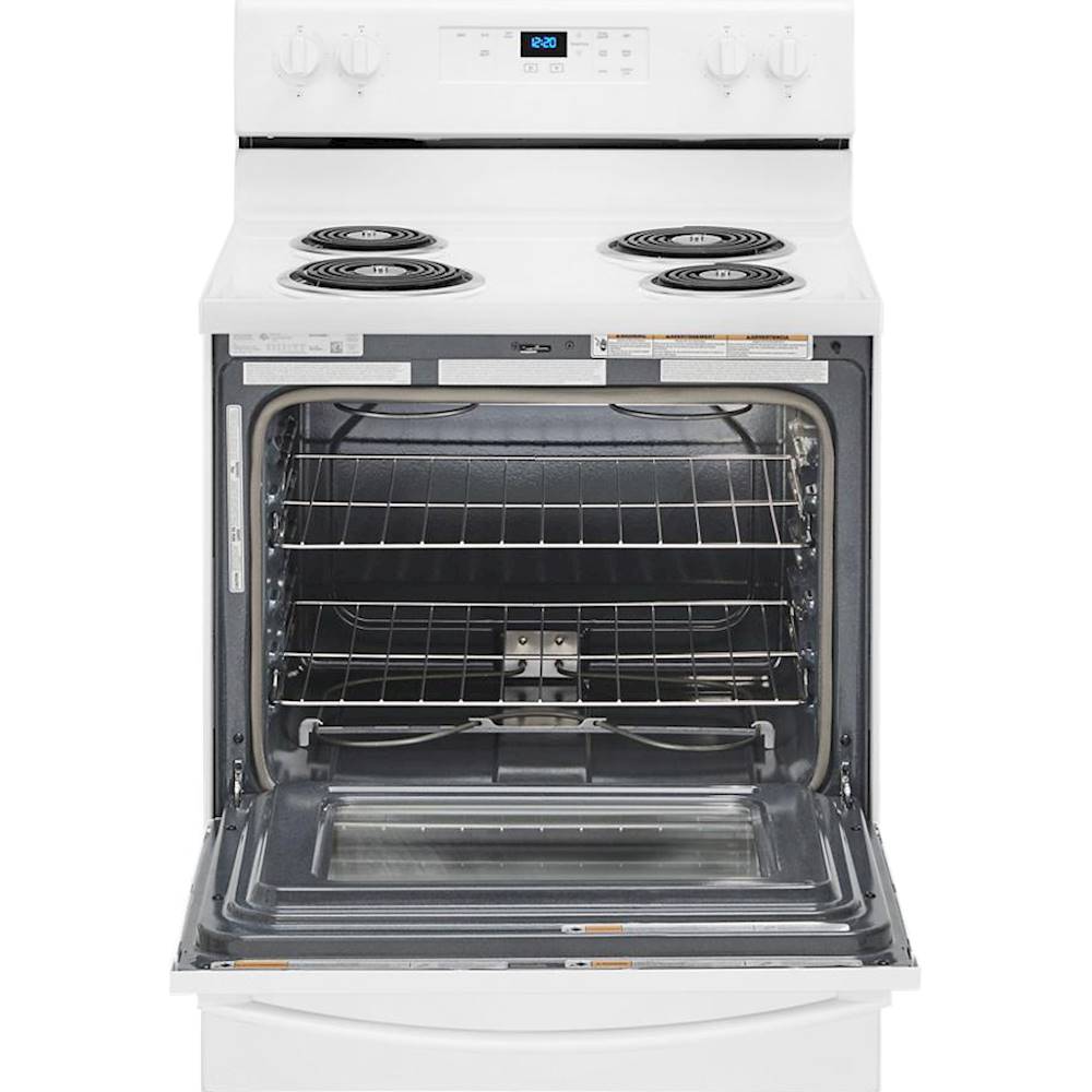 Whirlpool - 4.3 Cu. Ft. Freestanding Electric Range with Self-Cleaning and Keep Warm Setting - White